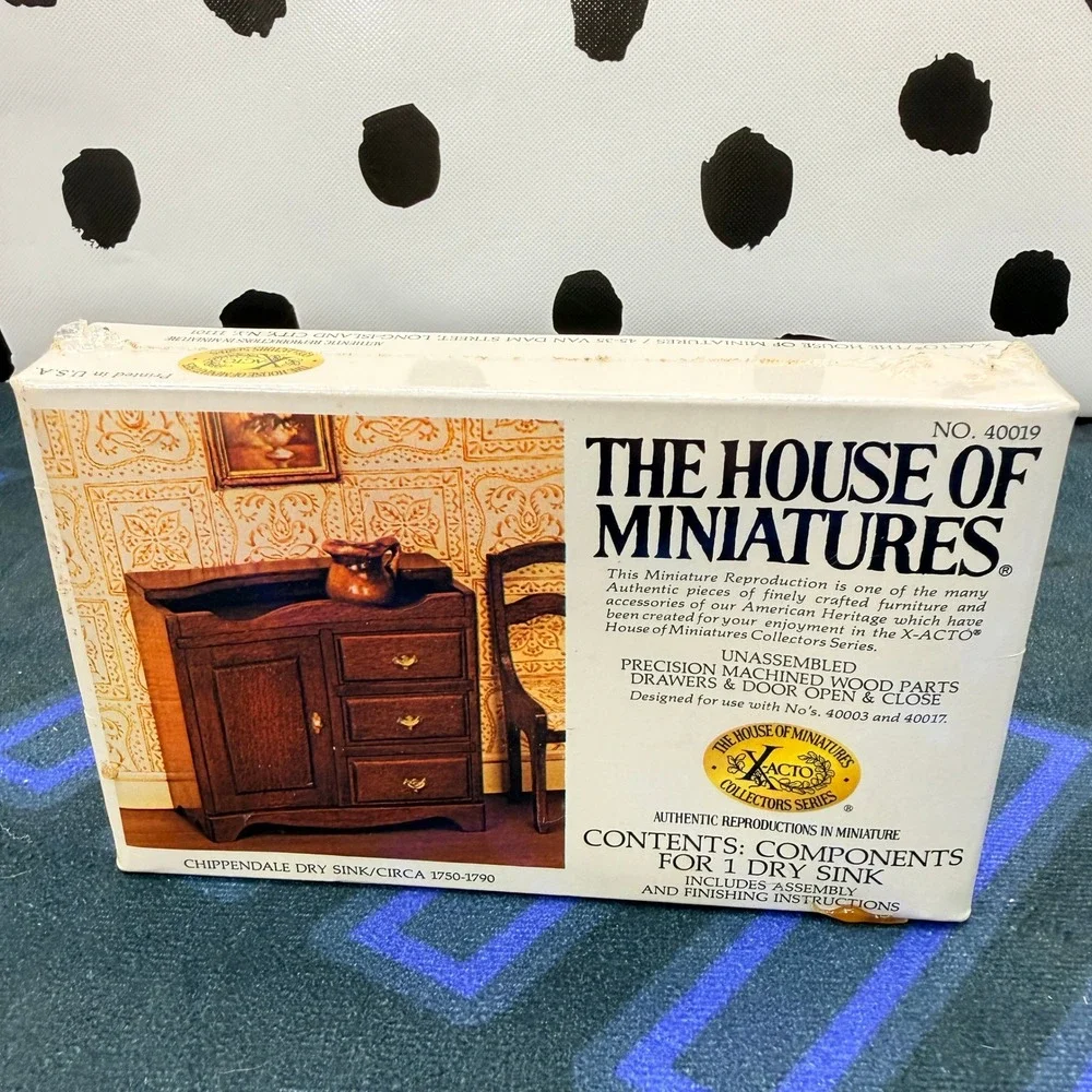 House of Miniatures X-Acto Furniture Kit Lot 40010 40019 40031 40035 Sealed 1:12